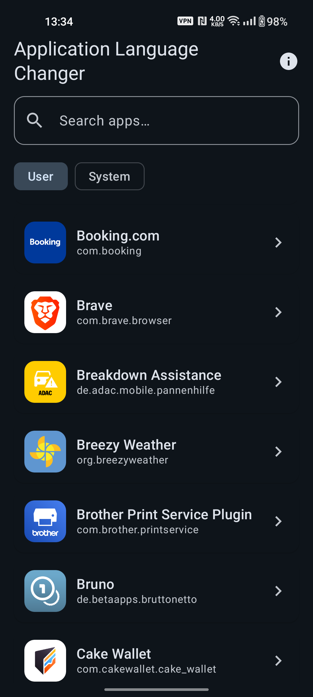 Search functionality